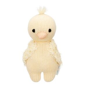 Cuddle + Kind Yellow Baby Duckling Handmade Knit Cotton Small Plush